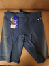 美津浓（MIZUNO）泳裤男士防尴尬大码长款5分裤专业速干抗氯游泳衣装备B1127兰XL 实拍图