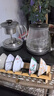 友家铺子（Biooner）全自动上水电热水壶 茶台烧水壶一体机家用办公嵌入式茶桌茶几茶具电茶炉套装 RY-10蒸茶款1L 实拍图