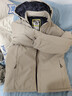 猫人棉服男秋冬棉衣连帽夹克长袖保暖外套上衣加厚棉袄子 卡其 4XL 实拍图