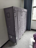 衣柜家用卧室免安装折叠简易布艺衣柜出租房用全钢架结实耐用衣橱 憧憬格【一体免安装】 长168*宽50*高170cm 实拍图