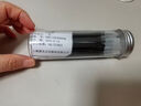 晨光（M&G）文具按动黑色中性笔替芯0.5mm速干子弹头 水笔替换芯 银色笔杆考试刷题日常书写 10支装 2166A 实拍图
