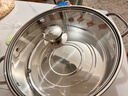 特厚汤锅304不锈钢电磁炉专用燃煤气灶蒸炖煮加厚双耳火锅家用锅L 【升级加厚】316汤锅 32cm 实拍图