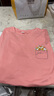 清仓捡漏高档剪标减龄短袖t恤宽松遮肚子洋气设计大码上衣洋气 51粉红色【右】一杯汪 XL 【130-150斤】 实拍图
