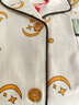 猫人【10A抗菌纯棉防螨】睡衣女士秋性感星月印花可外穿家居服奶白L 实拍图