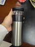 京东京造保温杯【茶水分离】男女大容量316L不锈钢泡茶水杯子金属灰500ml 实拍图