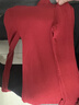优衣库女装HEATTECH EXTRA WARM混纺高领T恤/长袖9%羊绒478954 478954/14玛瑙红色 S 实拍图