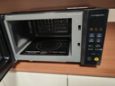美的（Midea）家用变频微波炉平板式易清洁 800W微波速热 一键智能菜单 钻石背板 微晶面板加热20L（PM20M2） 实拍图