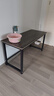 煜柠苑 电脑桌台式家用简约卧室长条桌学生写字学习桌子书台桌办公大桌 加固升级-黑架灰橡木-140*60高74 实拍图