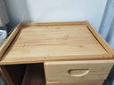 木马人现代简约床头柜简易卧室多层小柜子床边柜家用多功能储物柜可置物 【三抽屉】E款-原色（健康楠竹） 实拍图