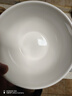 洁雅杰陶瓷碗家用米饭碗釉下彩5.5英寸饭碗小碗面碗餐具套装6只装纯白 实拍图