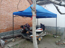 京安通 雨棚遮阳棚 户外加厚遮阳折叠式四脚太阳伞停车棚  2*3m蓝色 实拍图