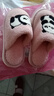 猪爸爸儿童棉拖鞋男童室内家居防滑女宝宝秋冬2024新款保暖拖鞋粉色240 实拍图