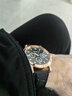 【网红爆款】商务腕表石英运动表休闲皮带男女手表 黑色 实拍图