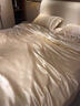 进出口重磅真丝四件套100桑蚕丝床单高级感被套双面丝绸床上用品4 香槟金【顺丰速发+会员礼盒】 1.5m 床单款 四件套-被套200*230cm 实拍图