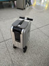 爱尔威（Airwheel）电动行李箱可骑行智能拉杆箱可坐可代步20英寸登机箱 青春版—银 实拍图