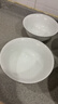 景德镇陶瓷家用中式高温白瓷吃饭碗汤碗泡面碗纯白简约餐具乔迁之喜礼物 月白-6英寸面碗*4（简易包装） 实拍图