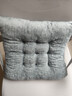 加厚毛绒椅子坐垫冬季软垫屁垫汽车坐垫软垫屁股垫 浅灰色 40X40cm 实拍图