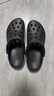 卡骆驰（CROCS）贝雅卡骆班洞洞鞋|205089 黑色/白色-066   43 (270mm)   实拍图