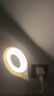 智能语音小夜灯声控灯小台灯便携氛围拍照LED卧室宿舍床头节能灯 USB插口即插即用 白色折叠语音灯【1个装】 实拍图
