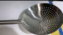 特厚不锈钢漏勺油炸家用厨师油鼓漏厨房过滤捞勺大号笊篱商用 加固加粗-耐用 全钢柄【30cm】特厚不锈钢漏勺 实拍图