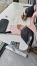 得力坐读写坐姿矫正器学生写字学习低头近视驼背纠正姿势正姿书写免安装生日开学新年礼物男女孩粉 实拍图