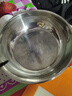 【不锈钢】和面盆厨房烘焙家用火锅盆洗菜打蛋汤锅盆醒面盆料理盆 32cm【热卖款】不锈钢 和面盆 实拍图
