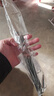 不锈钢连排挂钩厨房墙壁排钩浴室挂衣架可打孔强力承重一排钩 6钩-1个装 1个装 实拍图