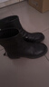 达芙妮瘦瘦靴女低跟短靴女圆头百搭靴子4622607093 黑色（单里） 38 实拍图