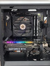 爱国者（aigo）星璨岚 小岚纹韵版 黑色 台式电脑主机箱 垂直风道风冷/M-ATX主板/240水冷/270°海景房/5090显卡 实拍图