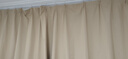铭聚布艺（MINGJU）窗帘 全遮光窗帘成品窗帘布遮阳帘涤塔夫奶油色挂钩式2.0*2.4单片 实拍图