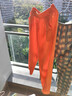 阔腿裤夏季新款长裤女宽松棉麻女裤垂感高腰休闲直筒裤子 橙色 XL 建议120-130斤 实拍图