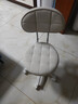 卓博凳子吧台椅升降椅美容凳滑轮凳转椅圆凳靠背椅子BTY03米白 实拍图