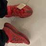 阿迪达斯YEEZY350魔鬼辣椒椰子透气新年红男女休闲鞋GW6945 45 实拍图