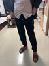 李宁裤子秋冬男运动休闲裤宽松训练长裤束脚跑步健身针织卫裤黑色2X 实拍图