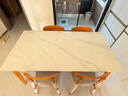 京东京造家居简逸岩板餐桌家用饭桌子小户型餐桌实木餐桌椅组合1桌4椅1.6M 实拍图