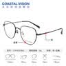 依视路（ESSILOR）男女款商务超轻镜框可配依视路镜片光学近视定制防蓝光平光眼镜 钛+金属-全框-4023BK-黑色 镜框+依视路A4防蓝光1.60现片 实拍图