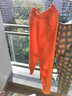 阔腿裤夏季新款长裤女宽松棉麻女裤垂感高腰休闲直筒裤子 橙色 XL 建议120-130斤 实拍图