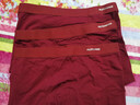 海澜之家（HLA）男士内裤男生纯棉10A抗菌透气四季款冰丝莫代尔平角内裤衩头3条装 升级10A抗菌100%纯棉-大红/大红/大红 3条 3XL /185(体重170-190斤) 实拍图