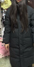 鸭鸭（YAYA）王一博同款羽绒服男女2025年冬季新款长款过膝极寒加厚保暖外套 青光黑色 300g+充绒【抗寒-40°C】 S (165) 【90-115斤】 实拍图