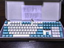 CHERRY 樱桃KC200 108键有线机械键盘 商务办公家用游戏键盘 PBT键帽全尺寸键盘键鼠套装 青白薄荷味 红轴 实拍图