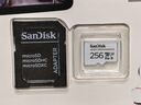 闪迪（SanDisk）256GB TF（MicroSD）4K内存卡 行车记录仪 监控摄像头专用 循环录制20,000小时 高耐用存储卡 实拍图