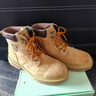 H8复古大黄靴马丁靴情侣男女英伦风靴子厚底高帮户外登山鞋工装鞋子 黄棕色（头层猪皮） 40 -女码 实拍图