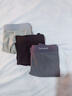 猫人男士内裤男冰丝无痕凉感10A虫草抑菌透气裤衩大码男生平角短裤头 黑色+铂灰+灰蓝 10A抑菌冰丝 3条 XL （建议120斤-140斤） 实拍图