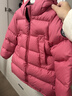 保姆鹅  【风墙】儿童羽绒服宝宝中长款护脸加厚外套保暖童装[NG2664] 石榴粉 120 实拍图