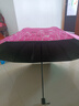 雨伞双人加大雨伞晴雨两用加固黑胶复古防晒遮阳伞印花图案 十骨黑胶晴雨伞玫瑰【玫红色】 实拍图
