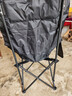 小魔户外折叠椅 折叠靠背椅加高月亮椅露营折叠凳子便携躺椅钓鱼椅 黑 实拍图
