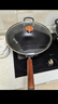 炊大皇铁锅家用无涂层不锈炒锅燃气灶专用炒锅炒菜锅平底锅极铁锅34cm 实拍图