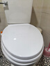 潜水艇马桶盖通用坐便器盖子家用加厚盖板老式抽水马桶圈器配件缓降 V型叠盖款MG11 长底座快拆 实拍图