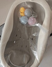 iuu婴儿洗澡神器躺托 宝宝折叠感温浴床新生儿防滑沐浴架 【舒适软胶头枕】北欧灰+大礼包 材质：食品级PP材质，亲肤无异味 实拍图