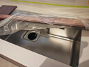 摩恩阳光系列日式水槽304不锈钢洗菜盆大单槽洗碗槽雨滴压纹一体洗手池 80*46日式304集渣水槽-精铜数显顶配 水槽套餐 实拍图